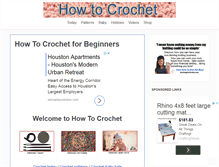 Tablet Screenshot of howtocrochet.org